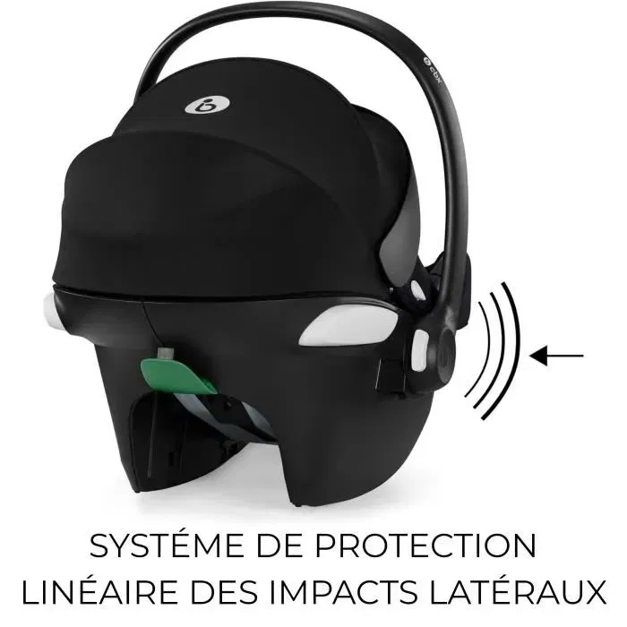 Cybex Aton B2 i-Size Siège Auto Groupe 0+ (Naissance-13kg/2 ans) Base One incluse - Noir Volcano