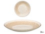 Vessia Assiette Plate Patinée Marron 27 cm Céramique (Set de 24)