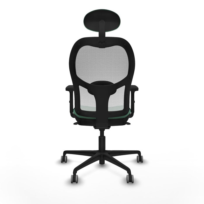 Piqueras y Crespo 2D036G1 Chaise de Bureau avec Appui-tête Vert émeraude