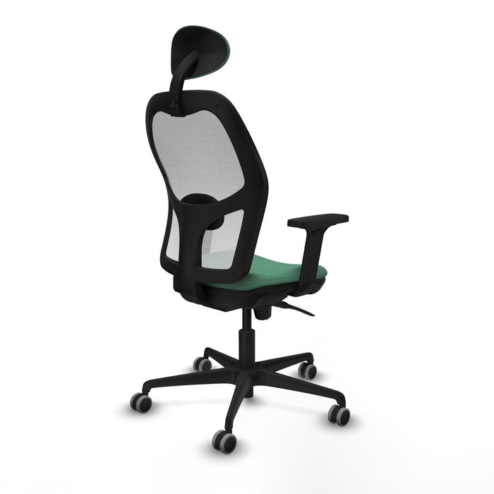Piqueras y Crespo 2D036G1 Chaise de Bureau avec Appui-tête Vert émeraude