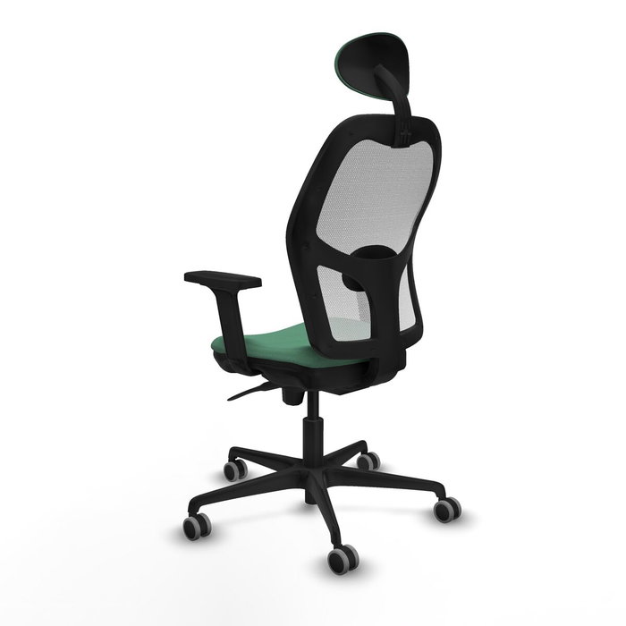 Piqueras y Crespo 2D036G1 Chaise de Bureau avec Appui-tête Vert émeraude