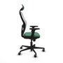 Piqueras y Crespo 2D036G1 Chaise de Bureau avec Appui-tête Vert émeraude