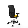 PIQUERAS Y CRESPO Chaise Zulema Synchro Jaune et Noir, Accoudoirs 2D