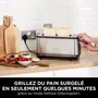 Ninja Foodi ST202EU - Grille-pain 3 en 1, 2400 W, 7 fonctions (grille, panini, réchauffe), fente large pour baguette, inox - Presse panini et ramasse-miettes inclus