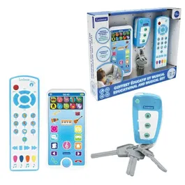 Lexibook Jouet Educatif Portable Telephone Telecommande et Porte-Clefs pour Enfants 18 Mois a 6 Ans, Decouvre Animaux Chiffres Couleurs Formes, Sons et Melodies