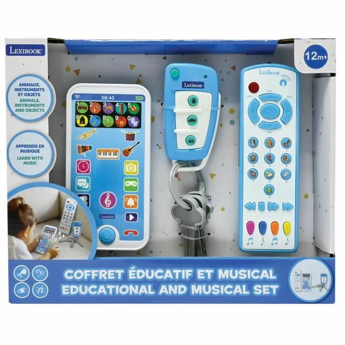 Lexibook Jouet éducatif portable, télécommande et porte-clés