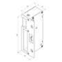 JIS Serrure 12 volts 1037 droite en applique grise