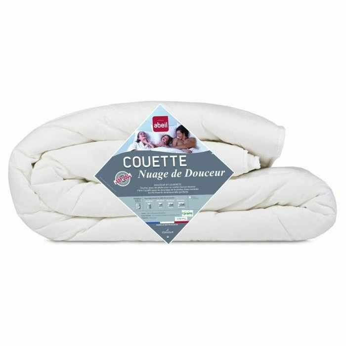 Abeil Couette légère NUAGE de DOUCEUR 240x260 cm blanc