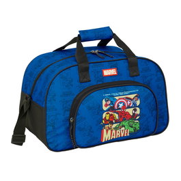 SAFTA Sac de Sport Avengers Marvel 40 cm avec Bandoulière Réglable, Poche Frontale Grande et Semelle Rigide Amovible
