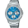 Casio MTP-1375PD - Montre Homme Analogique Quartz - Bracelet Acier Inoxydable Bleu Foncé - Verre Minéral - Étanche 5 Bars - Affichage Jour/Date