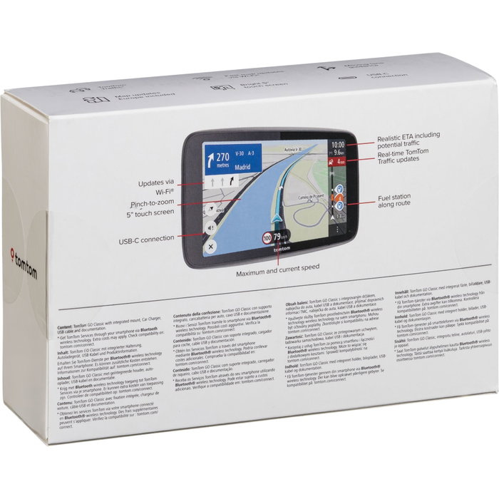 TomTom GO Classic 5 2ème Génération - GPS Voiture 5 pouces TomTom GO Classic 5 2ème Génération - GPS Voiture 5 pouces