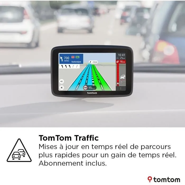 TomTom GO Classic 5 2e Génération - GPS Voiture 5 pouces - TomTom Traffic et cartes Europe - Guidage changement de voie, mise à jour Wi-Fi, connexion USB-C