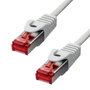 ProXtend Câble Ethernet CAT6 F/UTP Cuivre LSZH Gris 7m - Câble Réseau Haute Performance avec Connecteur Or 50µ