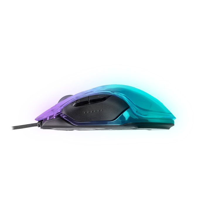 Phoenix Technologies Souris Gaming Banshee RGB 10000 DPI PixArt 3325 USB Filaire Transparente