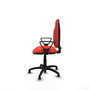 PIQUERAS Y CRESPO Chaise de bureau Algarra orange foncé avec accoudoirs fixes et base polyamide