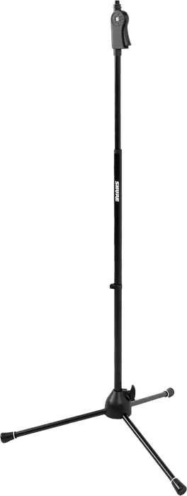 SBG Support micro droit avec trépied et poignée ergonomique - Hauteur ajustable 107-168 cm, noir
