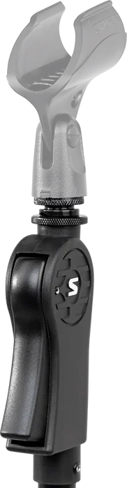 SBG Support micro droit avec trépied et poignée ergonomique - Hauteur ajustable 107-168 cm, noir