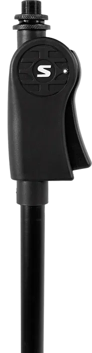 SBG Support micro droit avec trépied et poignée ergonomique - Hauteur ajustable 107-168 cm, noir