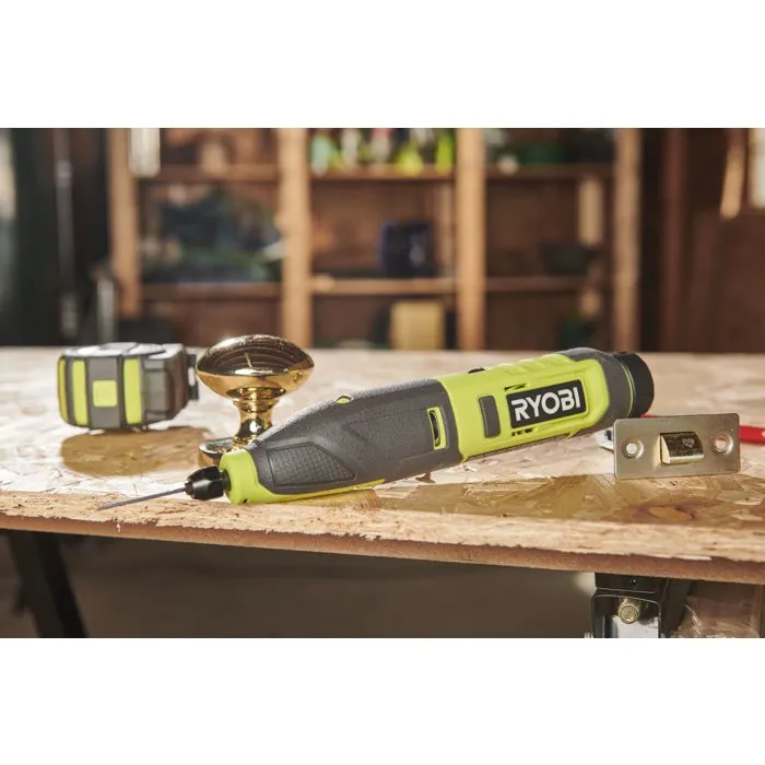 Ryobi Outil de sculpture RPC4-120G avec batterie 2Ah et chargeur Ryobi Outil de sculpture RPC4-120G avec batterie 2Ah et chargeur