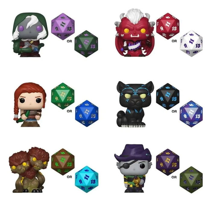 Funko Bitty POP! & Dice Mystery Series 1 - Présentoir de 12 unités Dungeons & Dragons