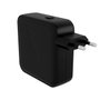 Hyper - HJ1002BKWWGL - Chargeur Voyage 100W GaN USB-C Noir avec 4 Ports (3x USB-C, 1x USB-A) et Adaptateurs Mondiaux