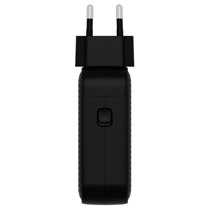 Hyper - HJ1002BKWWGL - Chargeur Voyage 100W GaN USB-C Noir avec 4 Ports (3x USB-C, 1x USB-A) et Adaptateurs Mondiaux