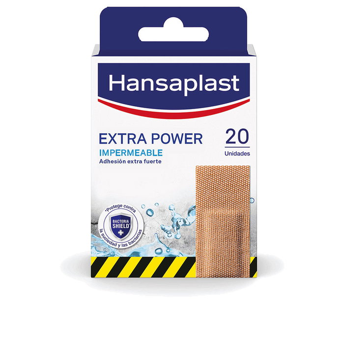 Hansaplast HP EXTRA POWER Pansements imperméables extra flexibles pour grandes plaies, 20 unités Hansaplast HP EXTRA POWER Pansements imperméables extra flexibles pour grandes plaies, 20 unités