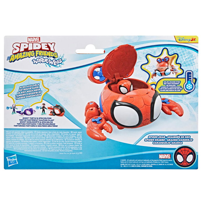 Hasbro Marvel - Spidey and His Amazing Friends - Véhicule Aracno-Cangrejo avec Figurine Spidey - Set de Jeu - 7,6 cm - À partir de 3 ans