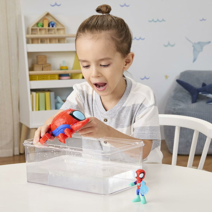 Hasbro Spidey Water-Webs Araignée de mer - Figurine et Véhicule