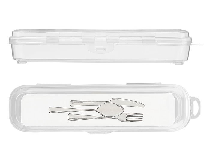 KIPIT Étui multiusage pour couverts transparent