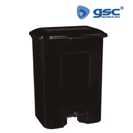 Dovelis Cubo de basura con pedal 80L Noir