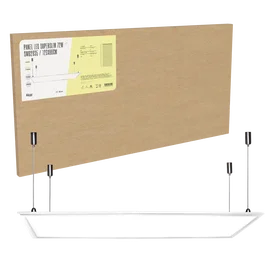 BX3 LIGHT Panneau LED Superslim Modulaire 1200x600 72W Blanc chaleureux