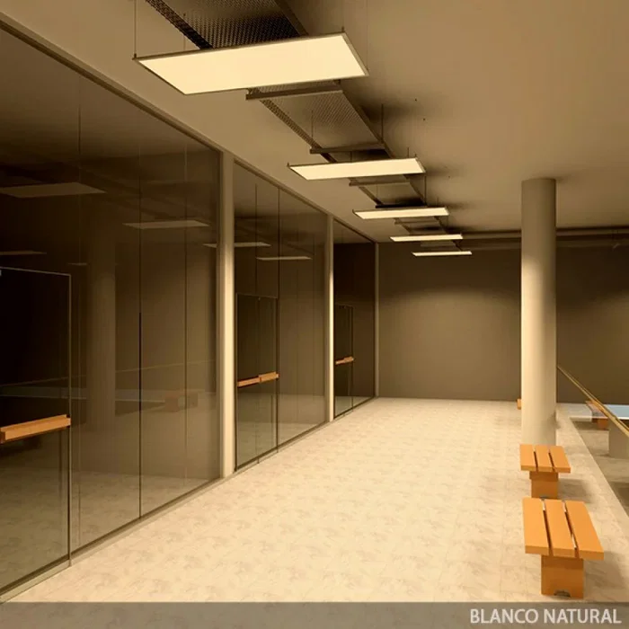 BX3 LIGHT - Panel LED Superslim Modular BX3-PAN120060072W-WW, 1200x600 mm, 72 W, 3000 K, Empotrable pour Plafond Suspendu