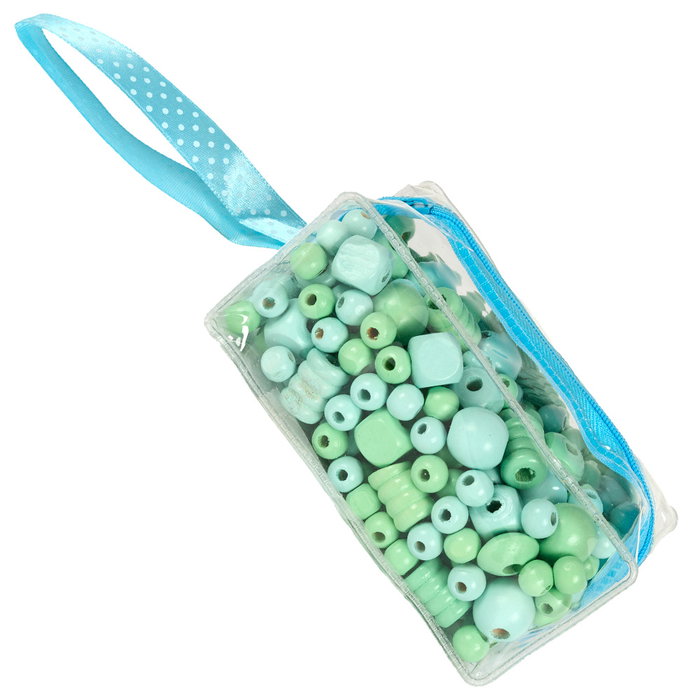 Jeux 2 momes Kit de 300 perles en bois Montessori