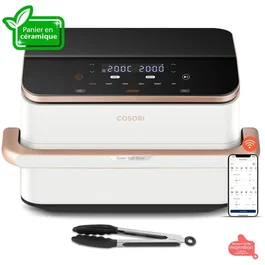 Cosori DualBlaze Twinfry Pro Ceramic 10 L - Blanc - Connectée Wi-Fi