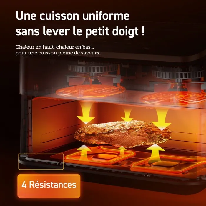 Cosori DualBlaze Twinfry Pro Ceramic 10 L - Blanc - Connectée Wi-Fi