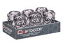 Giftdecor Porte-bougie Boule Gris Verre 8,4 x 12,5 x 8,4 cm (Set de 12)