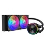 Cooler Master MasterLiquid PL240 Flux - Refroidissement liquide pour CPU - Radiateur 240 mm - 2 ventilateurs 120 mm PWM - RGB - Compatible Intel et AMD