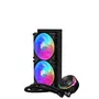 Cooler Master MasterLiquid PL240 Flux - Refroidissement liquide pour CPU - Radiateur 240 mm - 2 ventilateurs 120 mm PWM - RGB - Compatible Intel et AMD