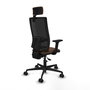 Piqueras Y Crespo Bormate Chaise de bureau ergonomique, Marron foncé et Noir