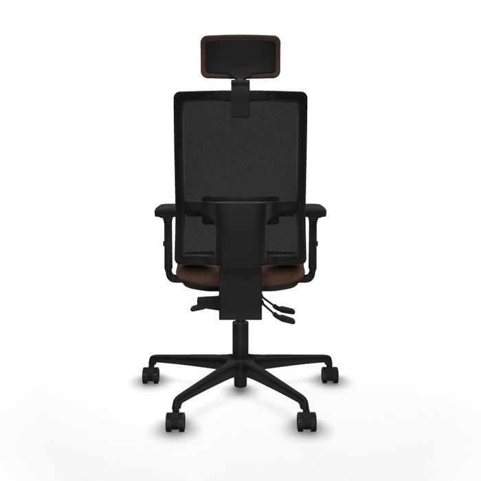Piqueras Y Crespo Bormate Chaise de bureau ergonomique, Marron foncé et Noir Piqueras Y Crespo Bormate Chaise de bureau ergonomique, Marron foncé et Noir