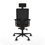 Piqueras Y Crespo Bormate Chaise de bureau ergonomique, Marron foncé et Noir