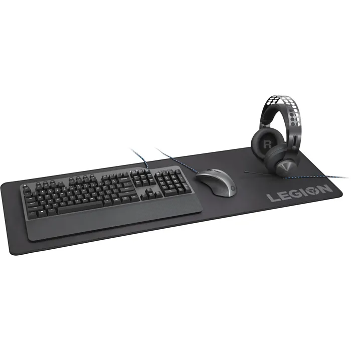 Lenovo GXH0W29068 Tapis de souris gamer Noir, 900 mm x 300 mm, pour un confort optimal