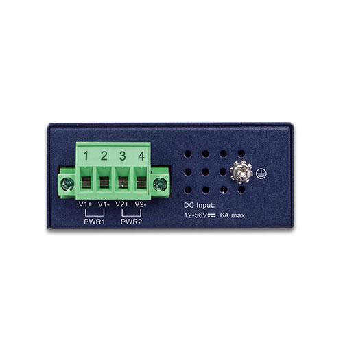Planet IPOE-260 Injecteur PoE+ Industriel 2 Ports Gigabit 10/100/1000T 802.3at avec Boost 12V