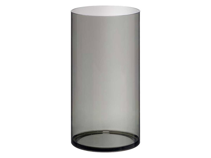 Giftdecor Vase Aparenza Cylindrique en Acrylique Noir 15x30 cm (Set de 12)