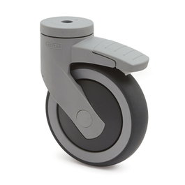 TENTE Rueda LEVINA TP 125mm avec frein et trou traversant