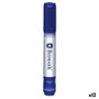 Bismark Marqueur permanent Bleu 1,5 mm (12 Unités)