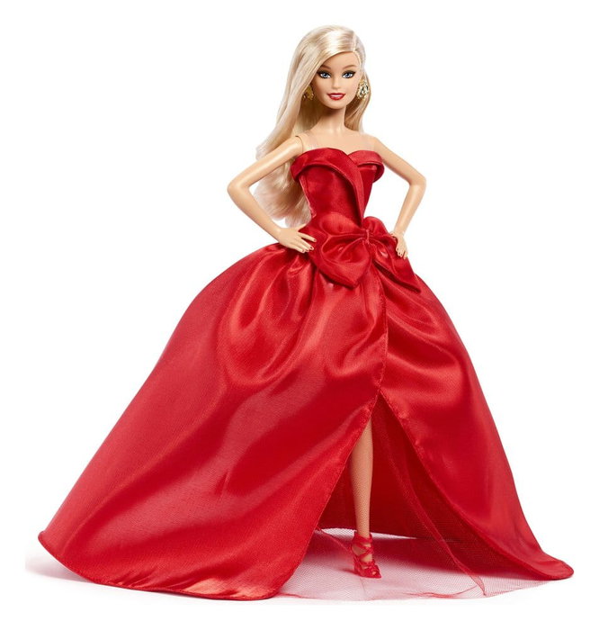 Barbie Signature Holiday 2026 Poupée Blonde en Tenue Rouge Festive