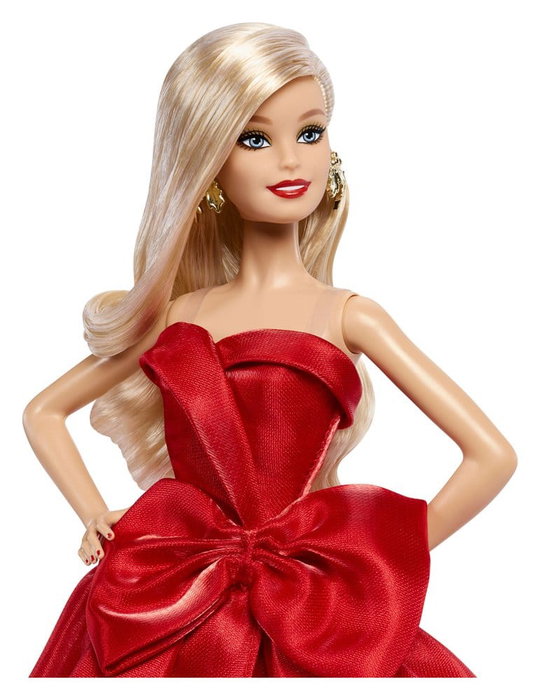 Barbie Signature Holiday 2026 Poupée Blonde en Tenue Rouge Festive