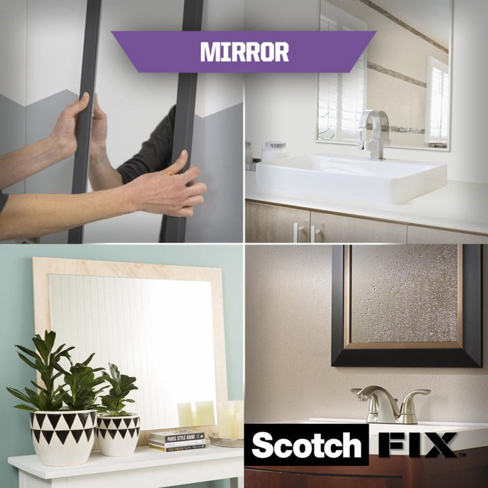 Scotch Ruban de montage pour miroirs Scotch-FIX, blanc, 19 mm x 1,5 m